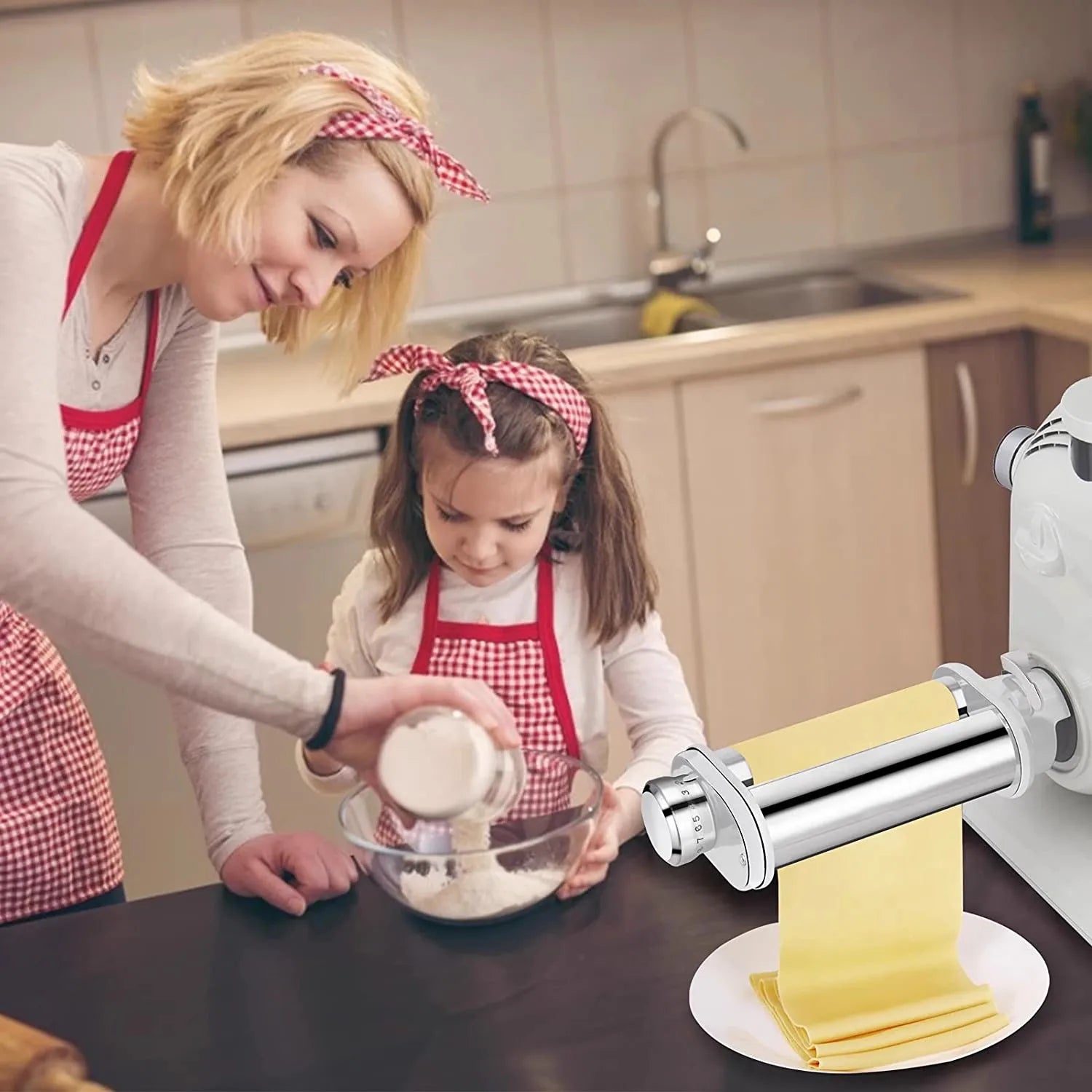 Bosch Professional Pasta Lasagne Attachment Stainless Steel for Bosch MUM4/5,8 Adjustment Knob for bosch mum2/4/5 Pasta Maker