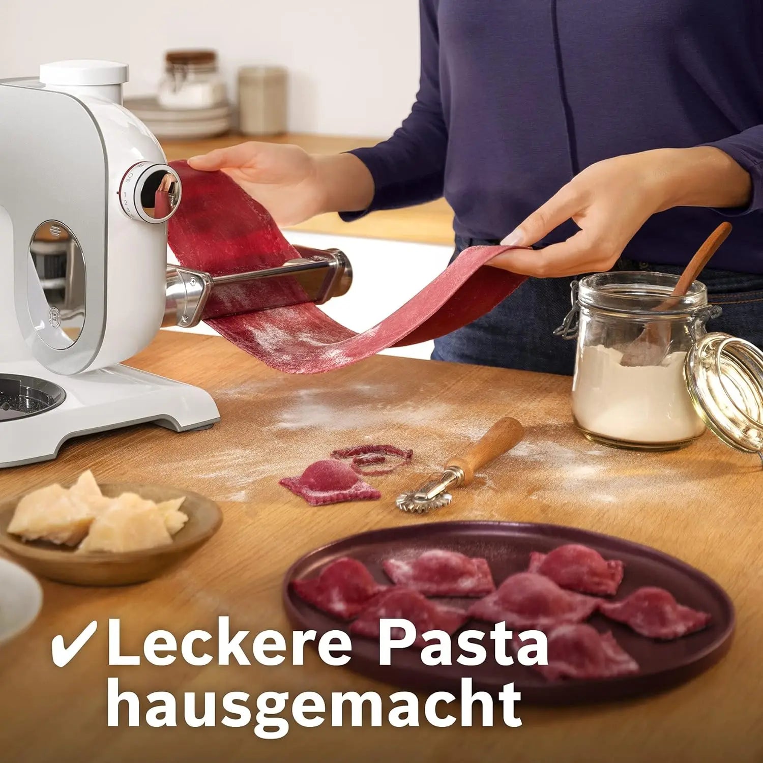 Bosch Professional Pasta Lasagne Attachment Stainless Steel for Bosch MUM4/5,8 Adjustment Knob for bosch mum2/4/5 Pasta Maker